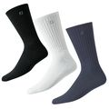 FootJoy Mens CottonSof Crew Sock - 3 Pairs